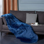EasyJoy Ultra Soft Fluffy Shaggy Area Rug Faux Fur Rug Chair Cover Seat Pad - Image 2
