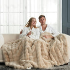 Cozy Bliss Faux Fur Throw Blanket by CozyBliss