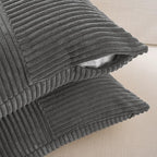 Fancy Homi 2 Packs Dark Gray Lumbar Decorative Throw Pillow Covers 14x22 Inch - Image 4