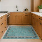 Washable Teal Rugs for Entryway Indoor - Image 6