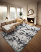 Ophanie Tie-Dyed Grey&White 8x10 Area Rugs - Image 4