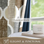 Beauoop 100% Blackout Curtains 84 Inches Long 2 Panels - Image 3