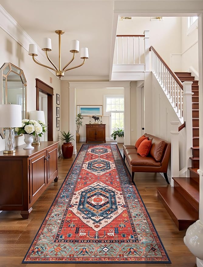 SERISSA Runner Rug for Hallways, 3x10 Washable Non Slip Kitchen Runner Rug by SERISSAHomeDecorCollection
