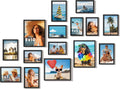DUENPY 15 Pack Mixed Size Gallery Collage Frame Black