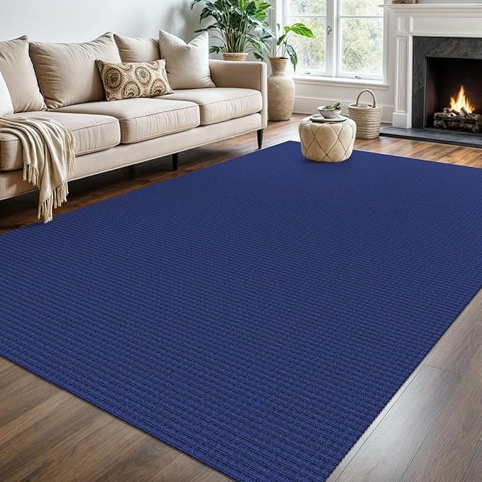 KOZYFLY Washable Area Rug 6x9 ft Rubber Backed Non Slip Rugs by KOZYFLY