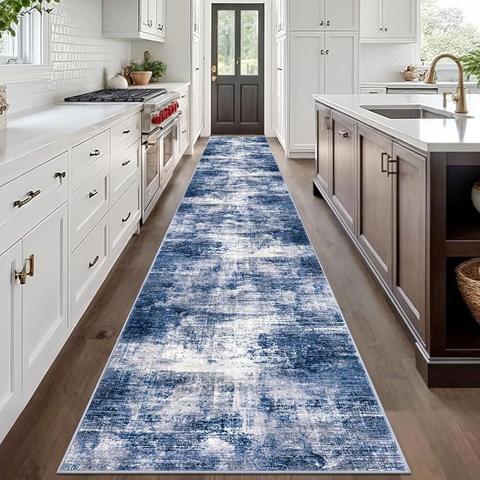 IOHOUZE Abstract Runner Rug 3x20 Ft Extra Long Washable Runners - Image 2