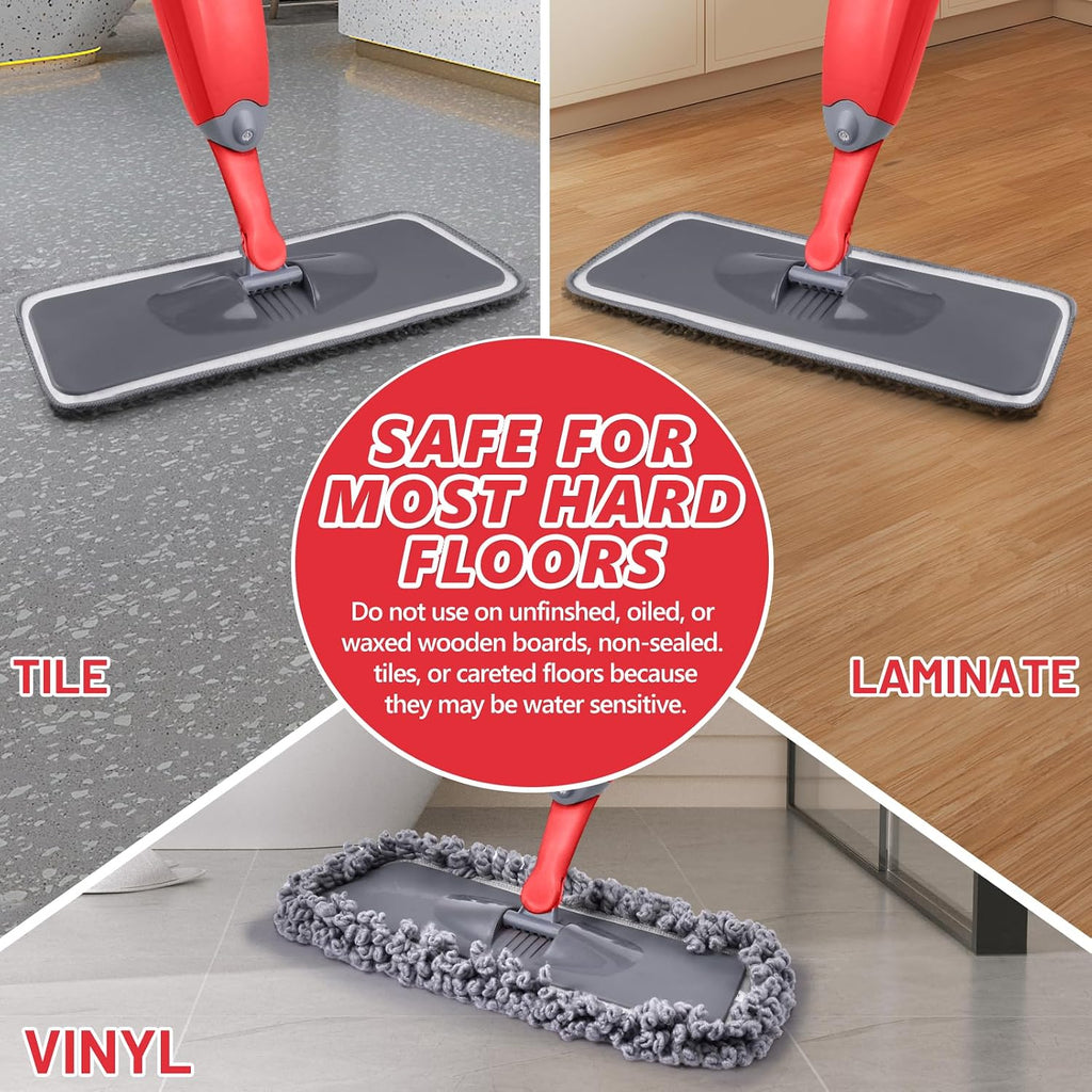Wet Dry Mops for Hardwood Floors Cleaning: Microfiber Spray Mop Washable