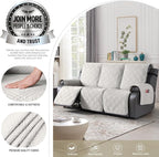 TAOCOCO 100% Waterproof Recliner Sofa Cover, Non Slip Split Couch Covers - Image 2
