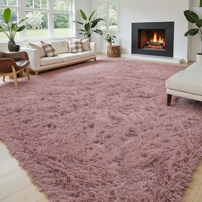 Rugs for Living Room 6x9, Alfombras para Salas Shag Large Plush Soft Area Rug - Image 4
