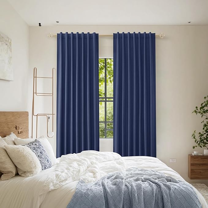 Guken 100% Blackout Curtains 100 Inch Length 2 Panels Set - Image 8