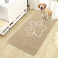 OLANLY Dog Door Mat for Muddy Paws 44x24, Paw Print Design, Absorbs Moisture by OLANLY