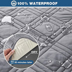 TAOCOCO 100% Waterproof Recliner Sofa Cover, Non Slip Split Couch Covers - Image 3