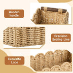 Bathroom Wicker Basket for Toilet Paper Storage Baskets for Organizing