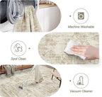 Abstract Rug 8x10 Large Living Room Rugs Neutral Modern Washable Area Rugs - Image 6