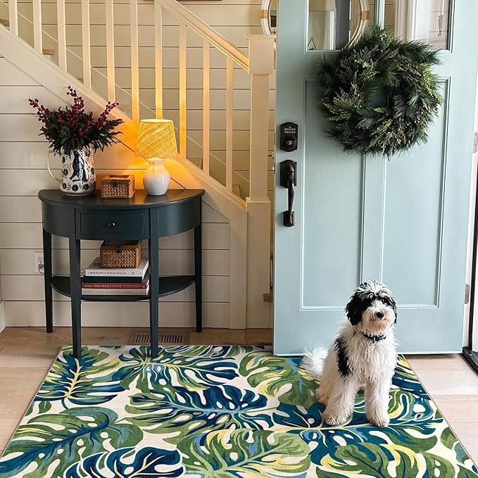 3x5 Botanical Entry Rug - Image 8
