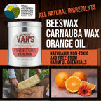 Daddy Van's All Natural Beeswax & Lavender with Sweet Orange Oil Furniture Polish - 32 Ounce Economy Size