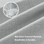 MIULEE 100% Blackout Linen Curtains - Image 3