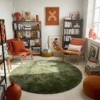 Amdrebio Olive Green Round Rug 4Ft - Image 7