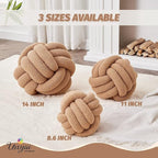 Uvvyui Knot Pillow Ball, Soft Home Decorative Pillows, Round Throw Pillow - Image 2