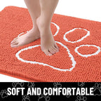 Smiry Dog Door Mat for Muddy Paws, Absorbent Dirt Trapper Non Slip Quick Dry - Image 4
