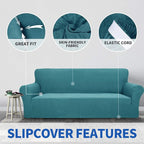 ZNSAYOTX 1 Piece Jacquard Couch Covers - Image 3