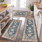 HEBE Boho Kitchen Rug Sets 3 Piece by HEBE
