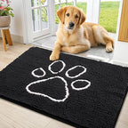 Smiry Dog Door Mat for Muddy Paws, Absorbent Dirt Trapper Non Slip Quick Dry by Smiry