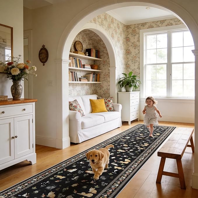 2x12 Washable Hallway Runner Rug by EISUROM