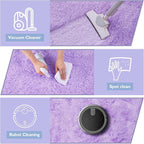 yulidayang Purple Fluffy Round Area Rugs - Image 4