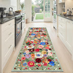 Rug for Hallways Green Kitchen Rug 2x6, Non Slip Washable Rugs - Image 6