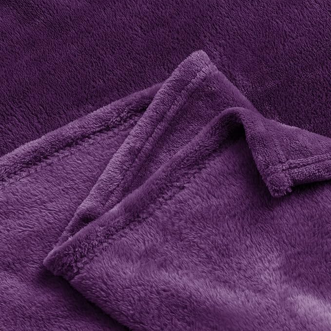 BEDELITE Fleece Blankets Queen Size Purple Throw Blankets - Image 7