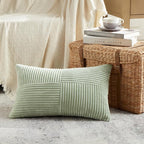 Fancy Homi 2 Packs Sage Green Lumbar Decorative Throw Pillow Covers 20x28 Inch - Image 2