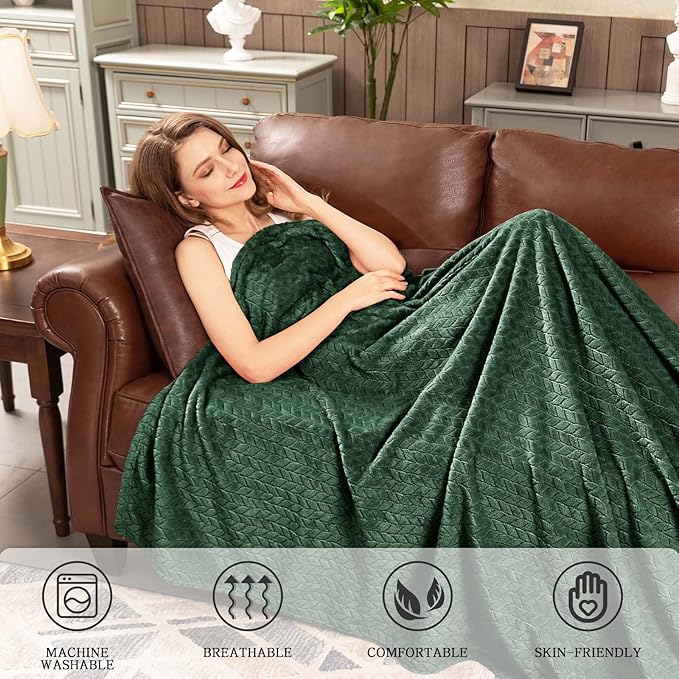inhand Fleece Blanket for Bed, Super Soft Flannel Cozy King Bed Blanket for - Image 4