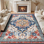 Rugflix 8x10 Area Rug for Living Room, Machine Washable Area Rugs by RugflixAreaRugs