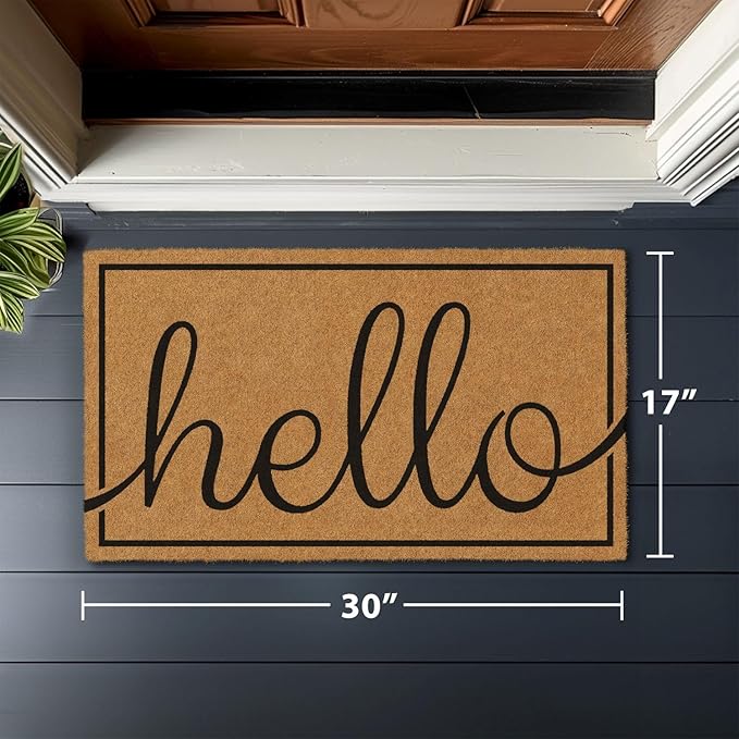 Barnyard Designs Natural Coco Coir Heavy Duty Backing Doormat - Image 3