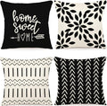 YCOLL Pillow Covers 18x18 Set of 4, Modern Sofa Throw Pillow Cover, Decorative by PillowCoversExpert