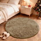OLANLY Taupe Round Rugs for Bedroom - Image 3