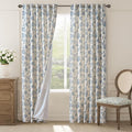 jinchan Lined Linen Floral Curtains by JINCHAN