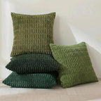 Fancy Homi Set of 4 Green Boho Winter Decorative Throw Pillow Covers 26x26 Inch - Image 2