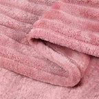 BEDELITE Fleece Blanket Twin Size – 3D Ribbed Jacquard Soft and Warm Decorative - Image 8