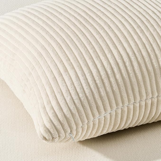 Topfinel Decorative Beige Cream Throw Pillow Covers Cushion Cases, Mix and Match - Image 3