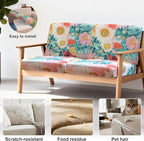 4Pcs Patio Stretch Cushion Covers, Outdoor Sofa Replacement Cover Slipcovers - Image 4