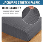 H.VERSAILTEX High Stretch Individual Seat Cushion Covers 3 Pack Thick Jacquard - Image 4