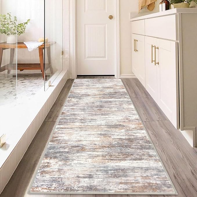 KOZYFLY 3x8 Ft Rug Modern Ombre Runner Rug - Image 7