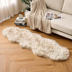 MIULEE Luxury Super Soft Fluffy Area Rug Faux Fur Sheepskin Rug Decorative - Image 6