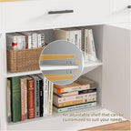 Vongrasig Buffet Cabinet with Storage, Farmhouse Coffee Bar Cabinet with Drawers, 53” Large Modern Sideboard Buffet with Adjustable Shelves for Kitchen, Dining Room, White