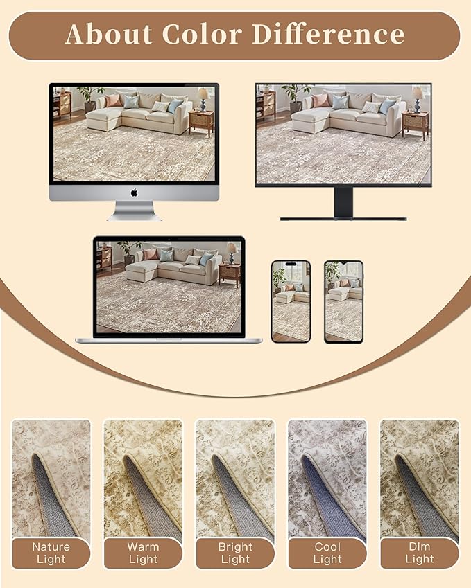Madane Rug Runner for Hallways 2.5x8, Washable Kitchen Runner Rugs - Image 6