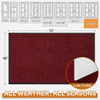 Mibao Front Door Mat, Dirt Trapper Welcome Mat - Image 2