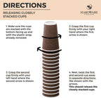 16 oz Disposable Paper Coffee Cups with Lids Insulated Double-Walled Togo