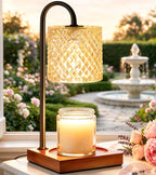 TigQiang Elegant Candle Warmer Lamp, Height Adjustable, Women Gifts, Brass